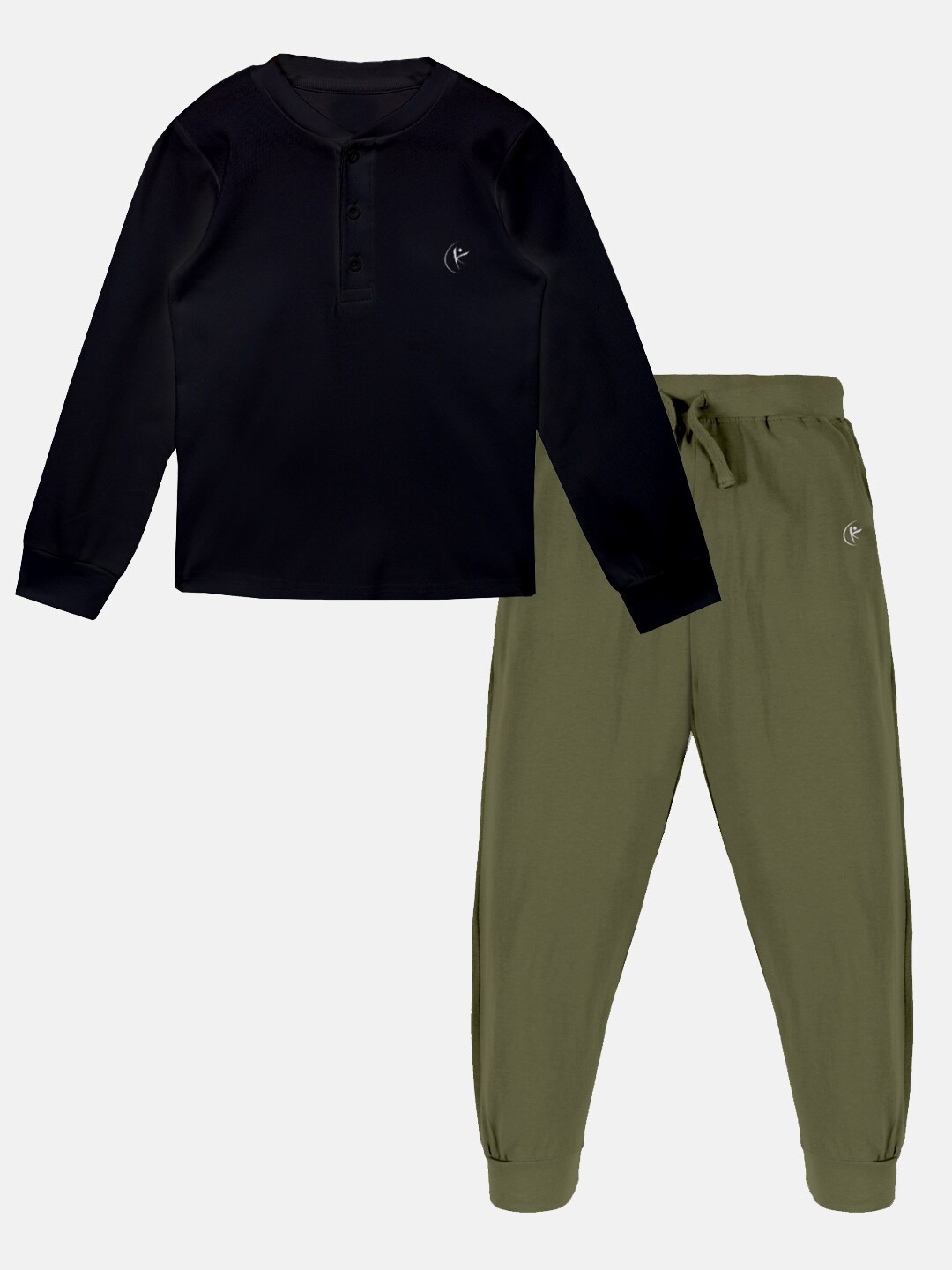 

KiddoPanti Boys Tshirt With Trousers, Black