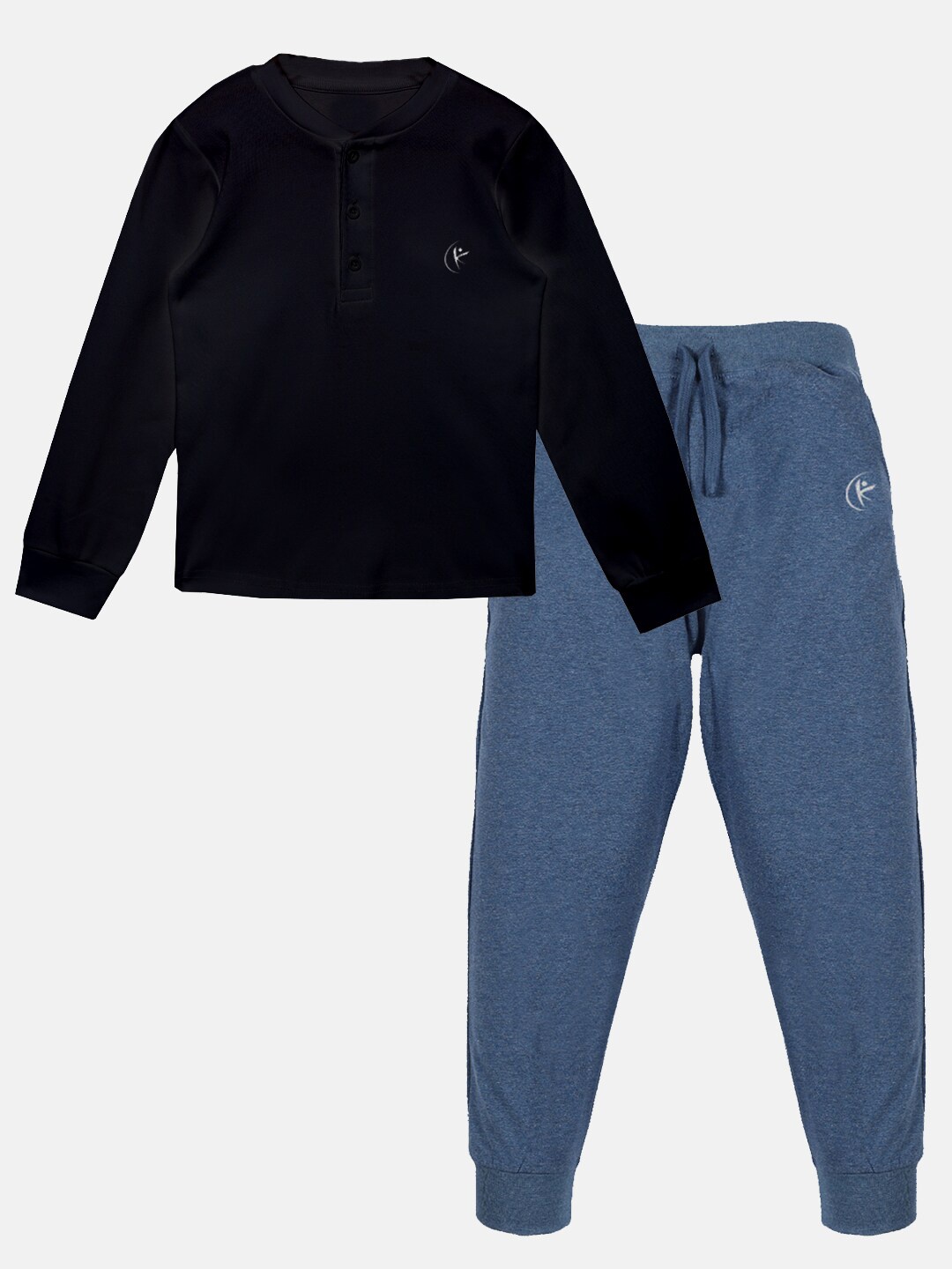 

KiddoPanti Boys Tshirt With Trousers, Black