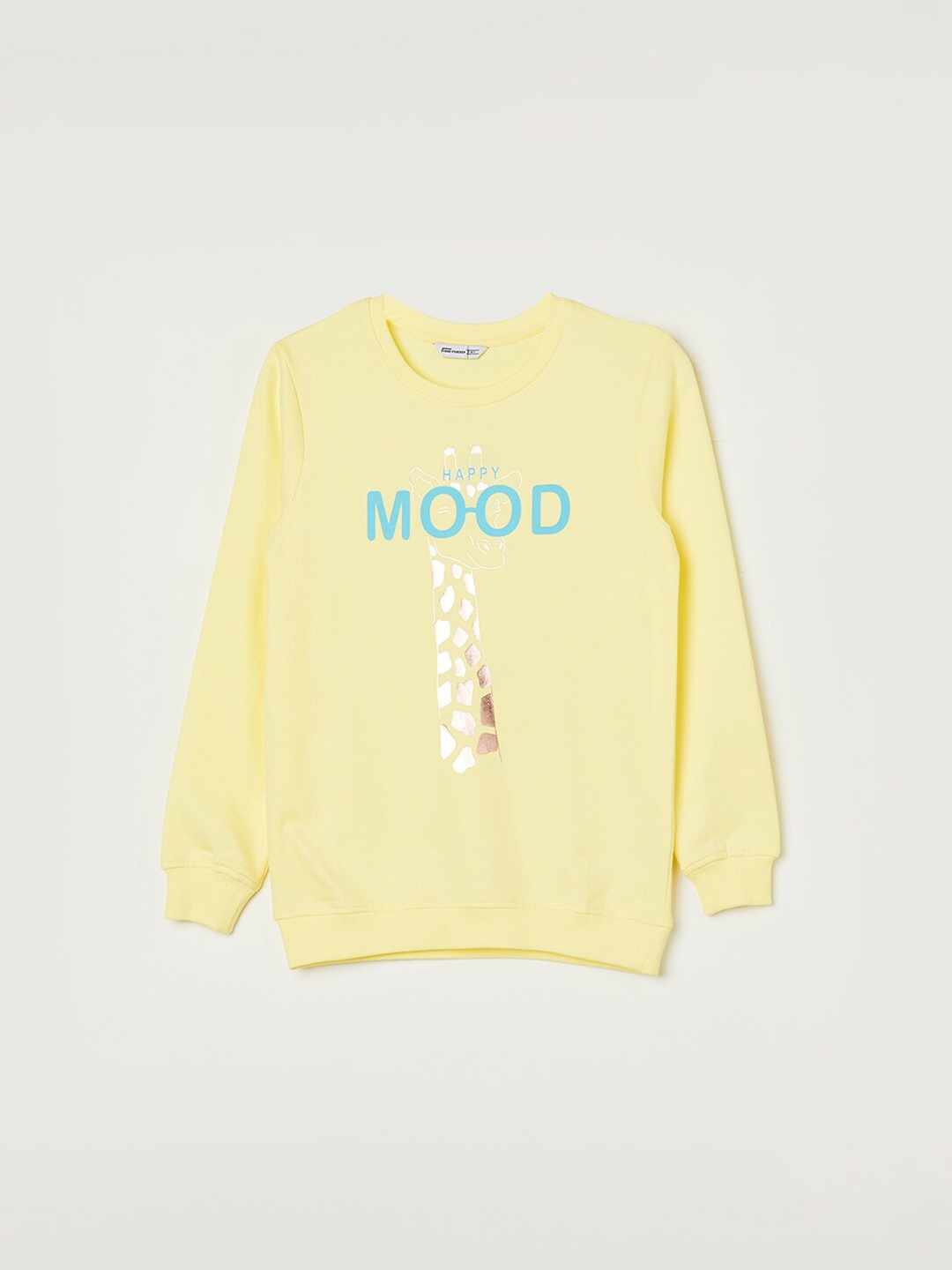 

Fame Forever by Lifestyle Girls Typography Printed Cotton Sweatshirt, Yellow