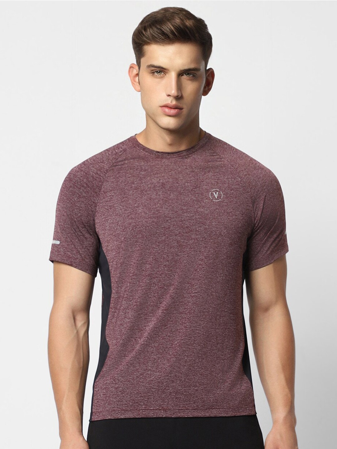 

Van Heusen Raglan Sleeves Slim Fit T-shirt, Purple