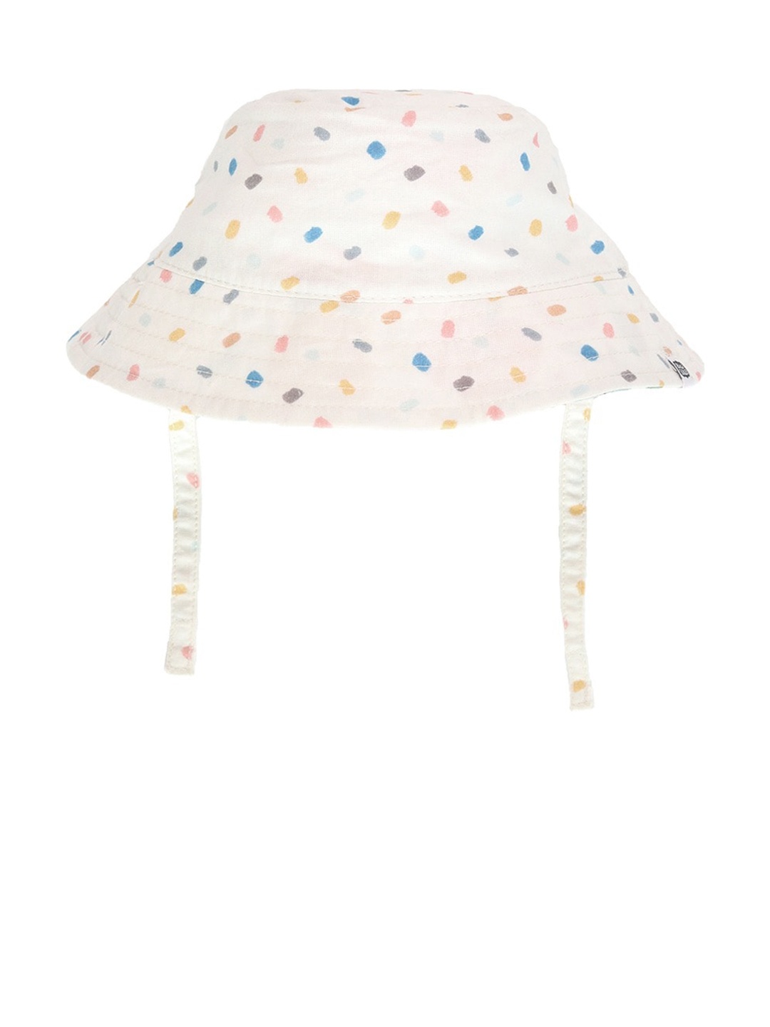 

Alicia Souza Girls Printed Reversible Cotton Bucket Hat, White