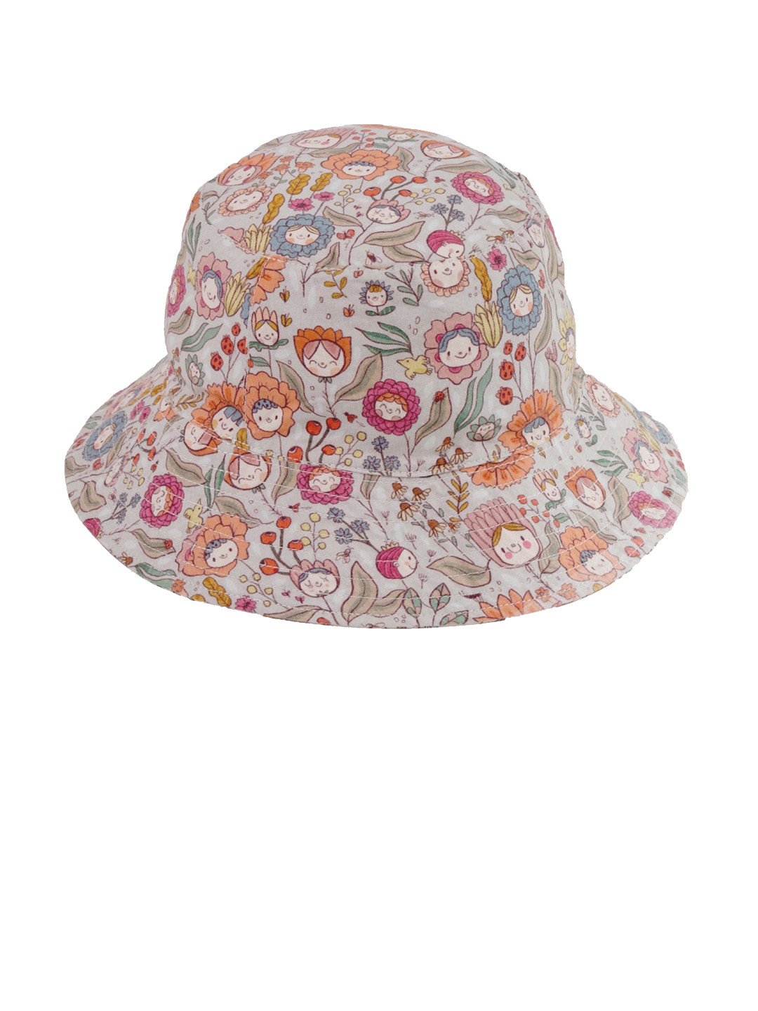 

Alicia Souza Women Printed Cotton Bucket Hat, White