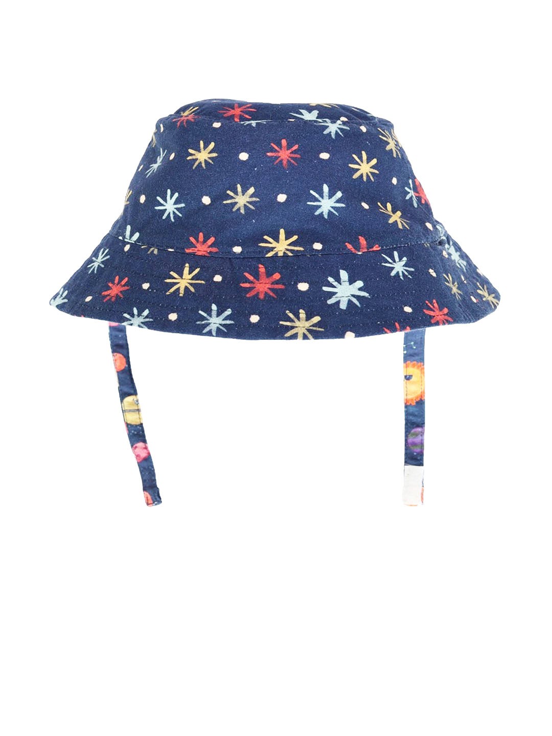 

Alicia Souza Kids Printed Cotton Reversible Bucket Hat, Navy blue
