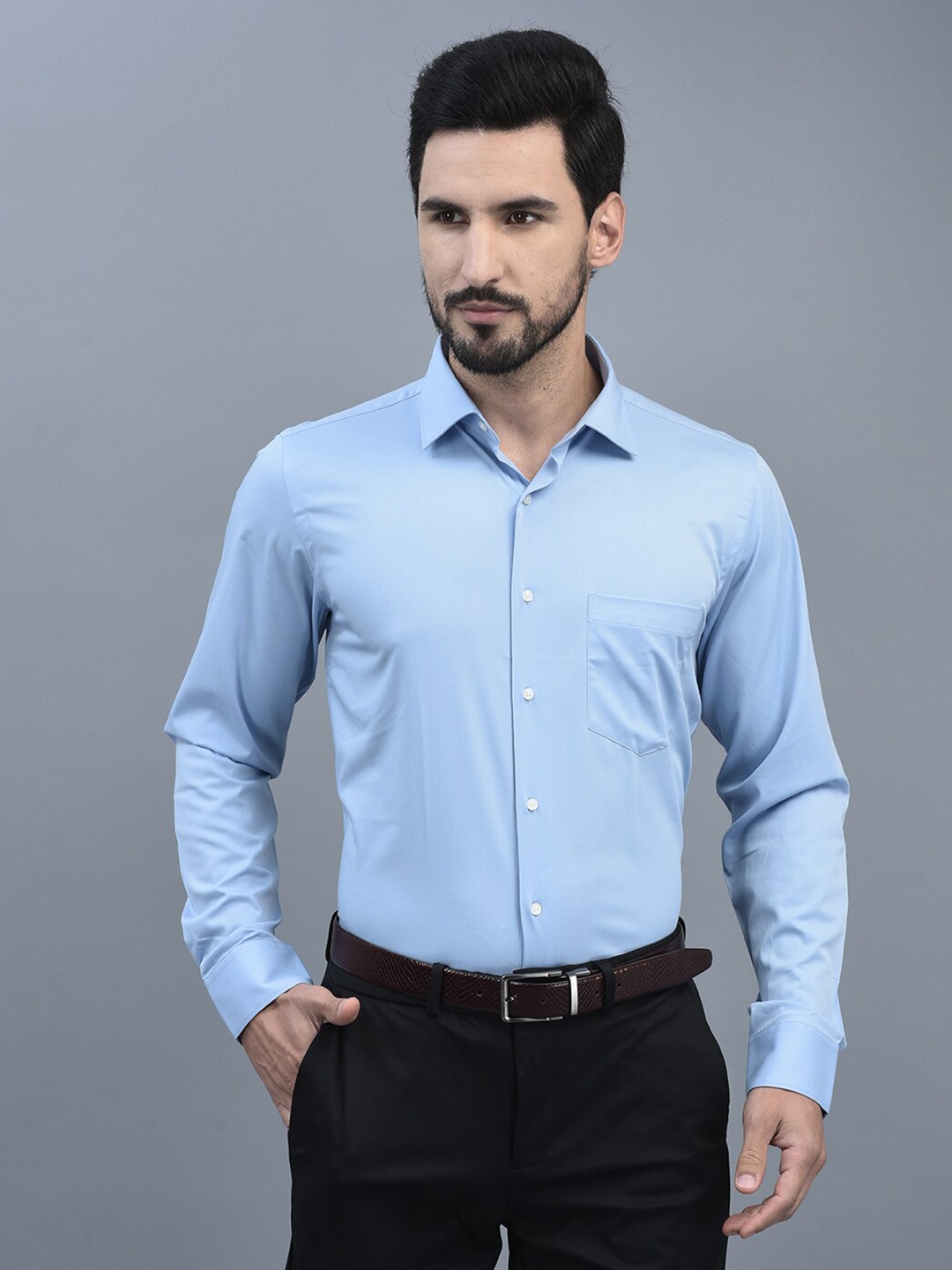 

CANOE Relaxed Tailored Fit Formal Shirt, Blue