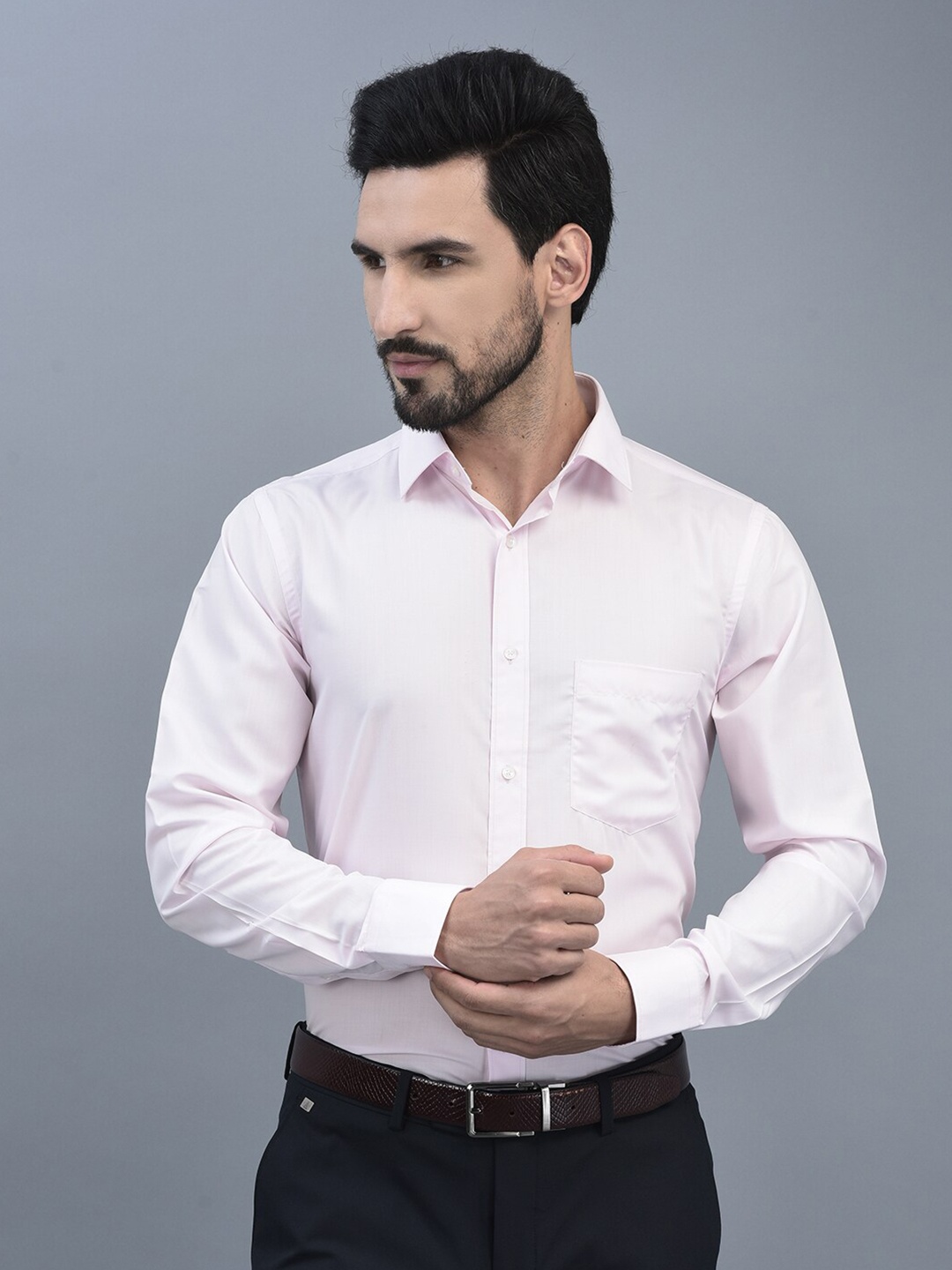 CANOE Relaxed Tailored Fit Formal Shirt, Pink