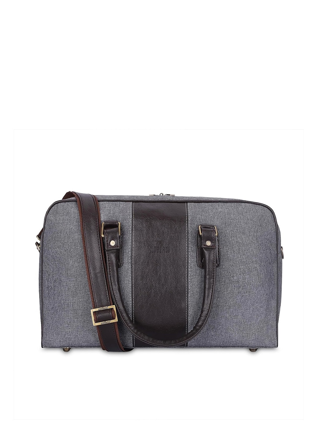 

THE CLOWNFISH Romulus Unisex Textured Duffel Bag, Grey
