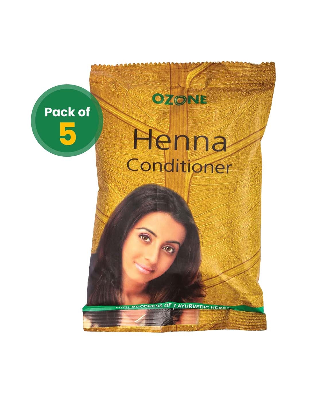 

Ozone Set Of 5 Henna Powder - 100g, Yellow