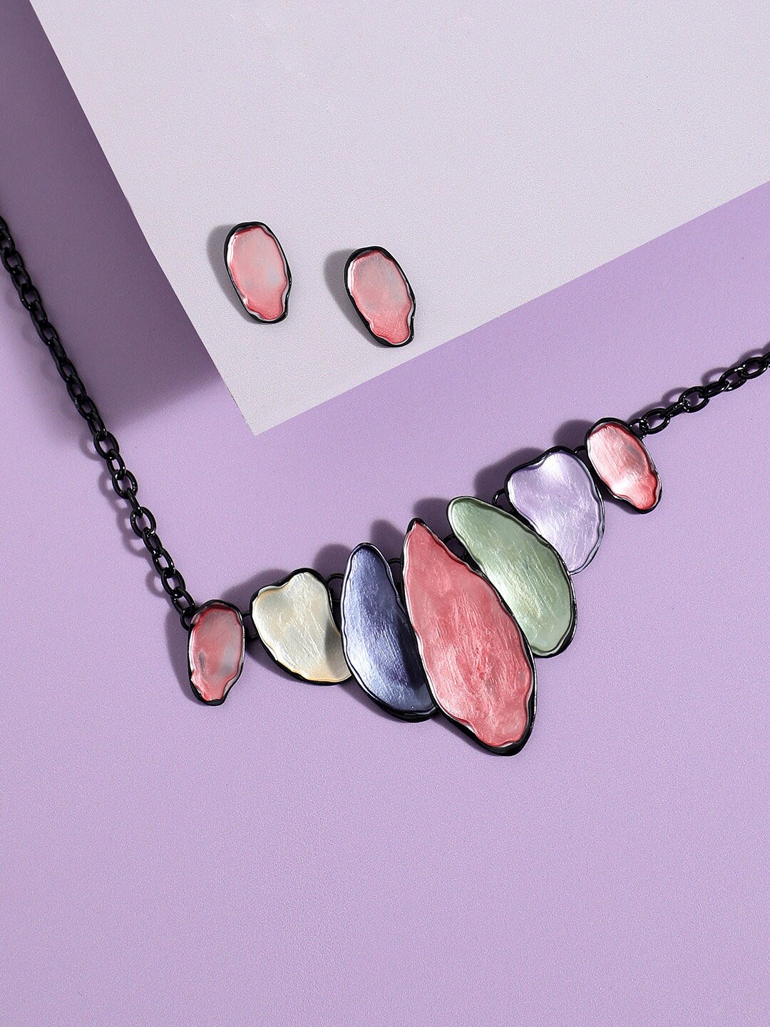 

SOHI Abstract Jewellery Set, Pink