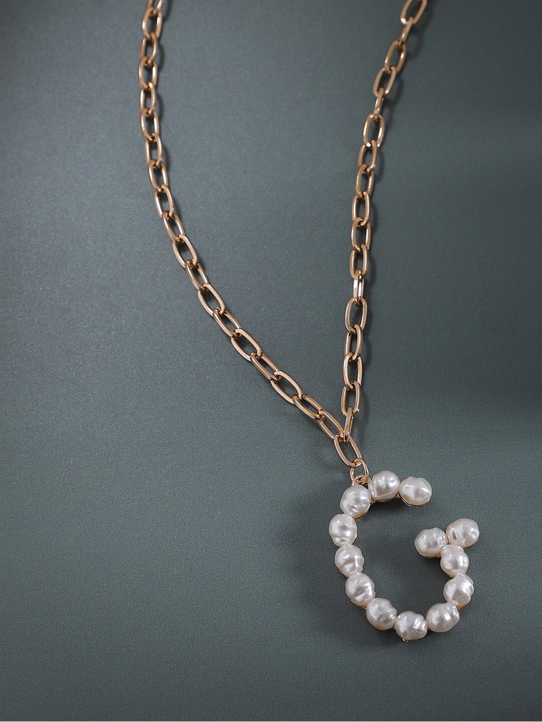 

SOHI Gold Plated Pearls Beaded Chain