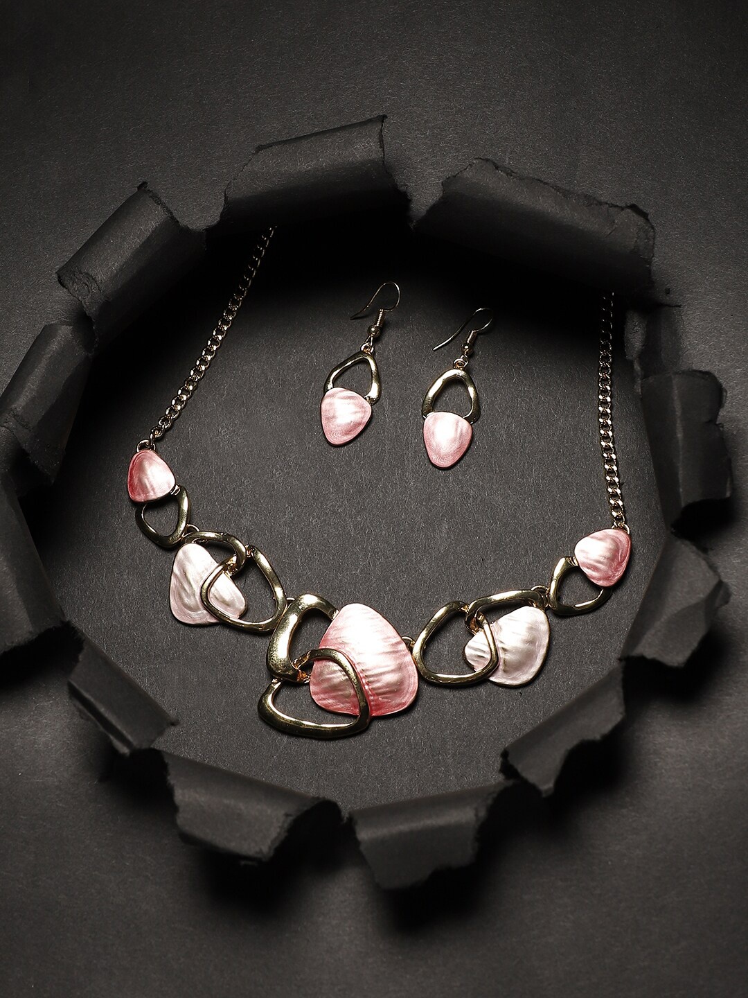 

SOHI Gold-Plated Abstract Jewellery Set