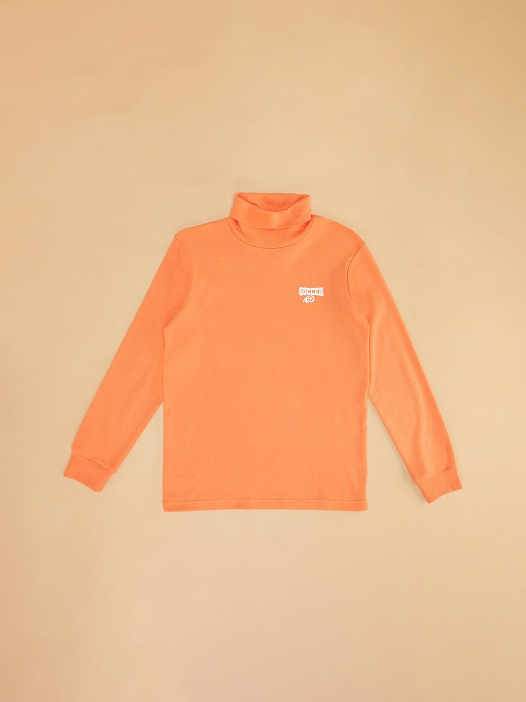 

Pantaloons Junior Boys Solid Cotton Pullover Sweatshirt, Orange