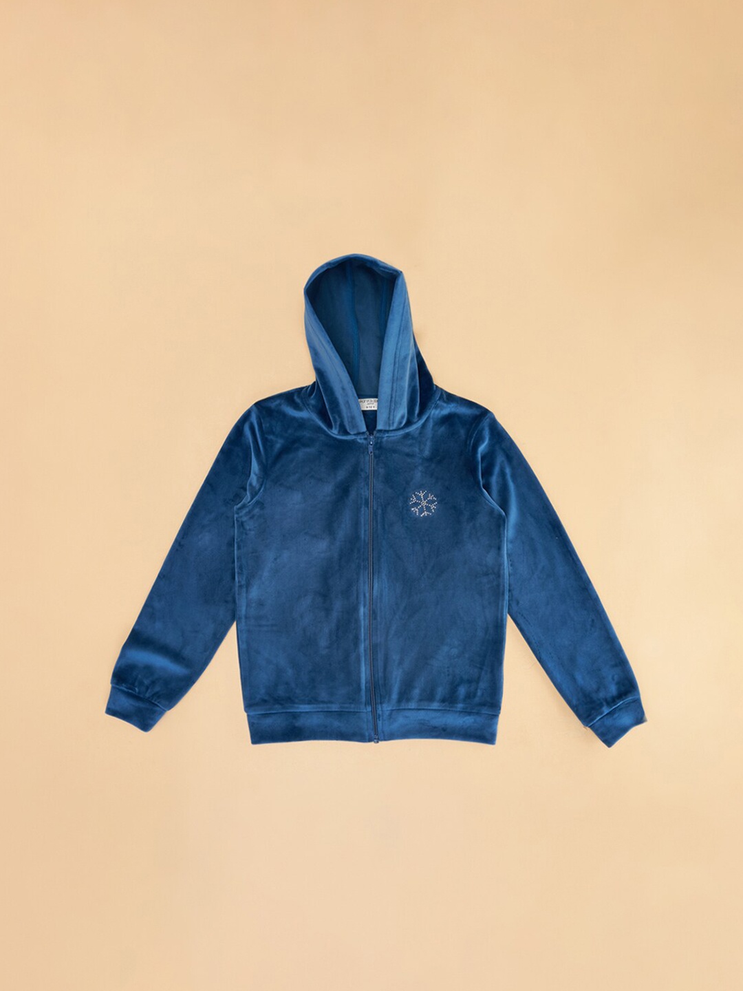 

Pantaloons Junior Girls Hooded Acrylic Sweatshirt, Teal