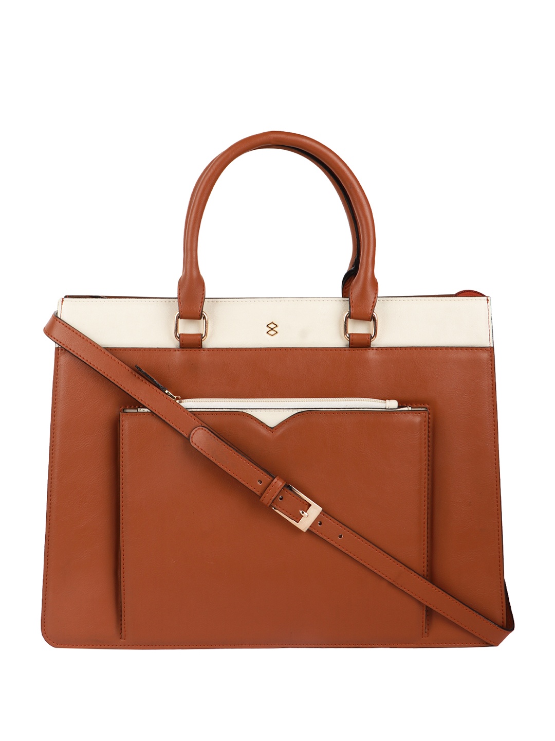 

HORRA Women PU 13 Inch Laptop Bag, Tan