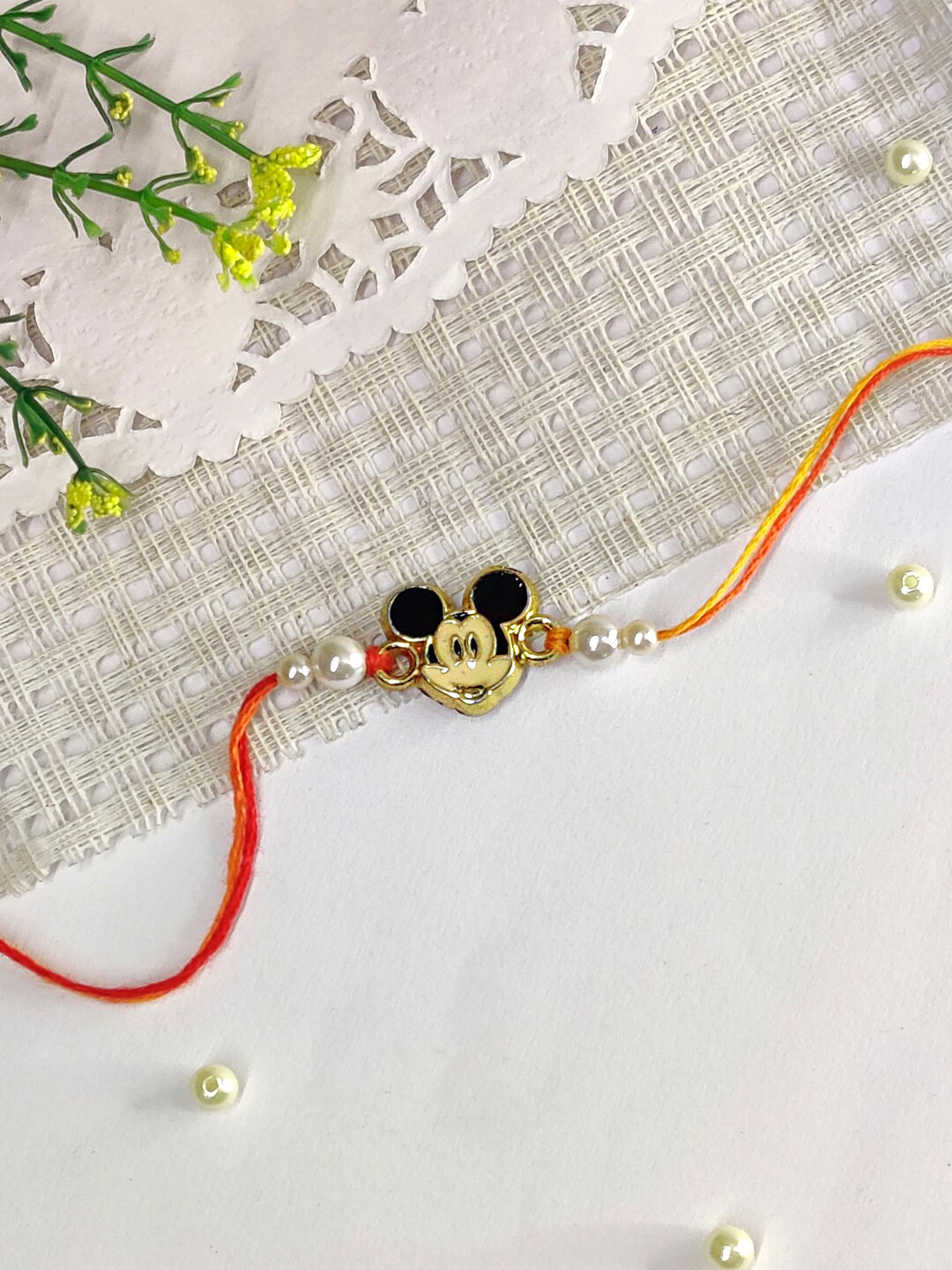 

The Magic Wand Boys Mickey Mouse Charm Rakhi, Gold