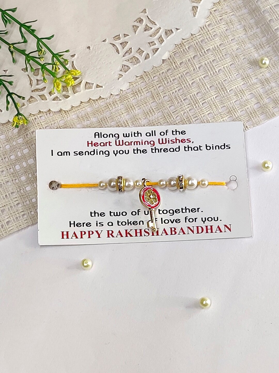 

The Magic Wand Boys Key Charm Rakhi, Red