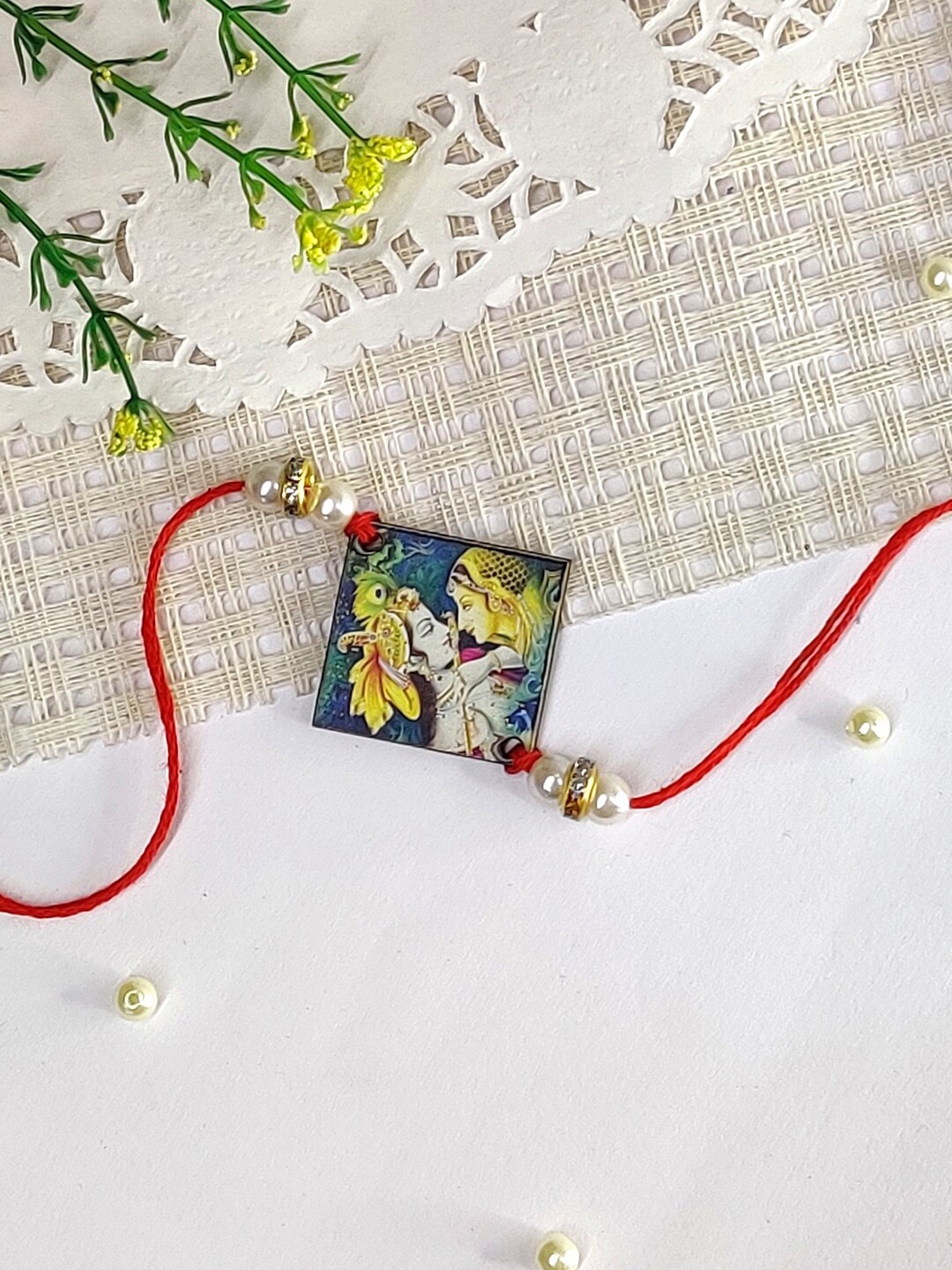 

The Magic Wand Boys Krishna Charm Rakhi, Blue