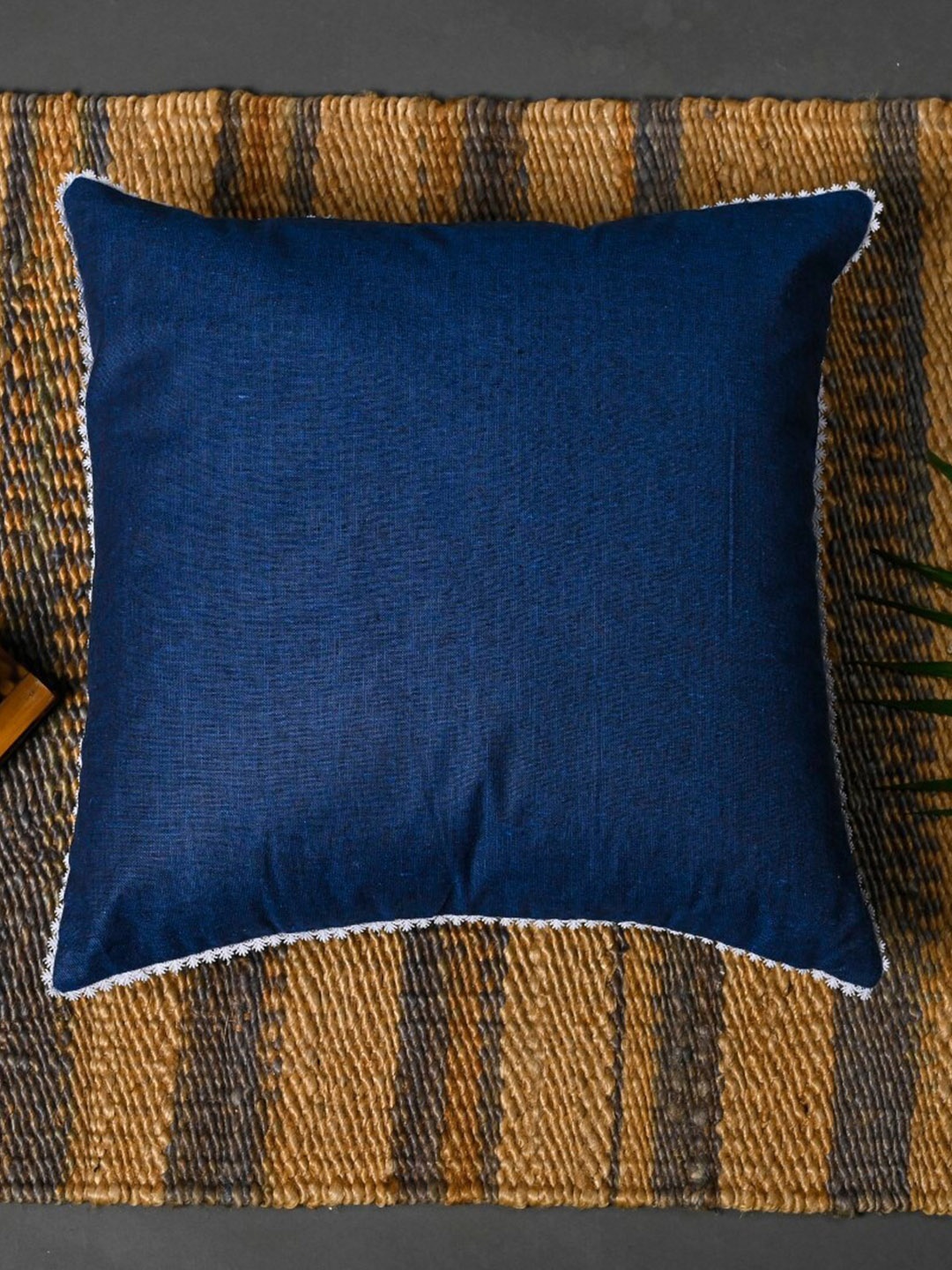 

OUSSUM Blue & White 5 Pieces Square Cushion Covers