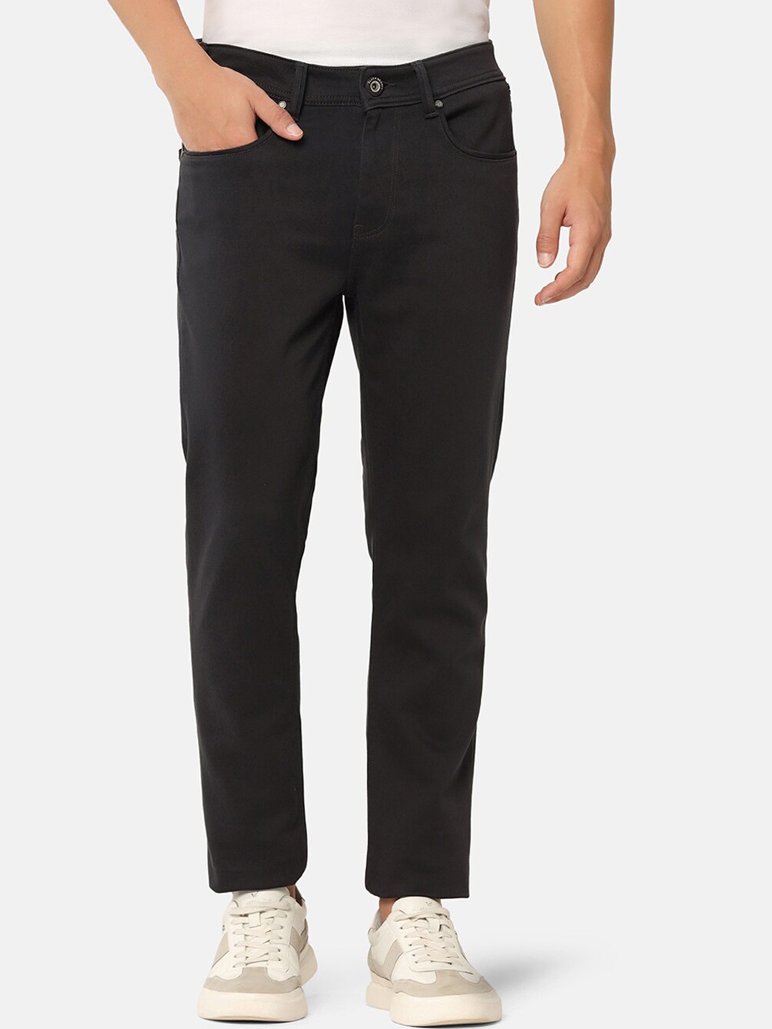 

Blackberrys Men Yonk Slim Fit Low Rise Cotton Stretchable Jeans, Black