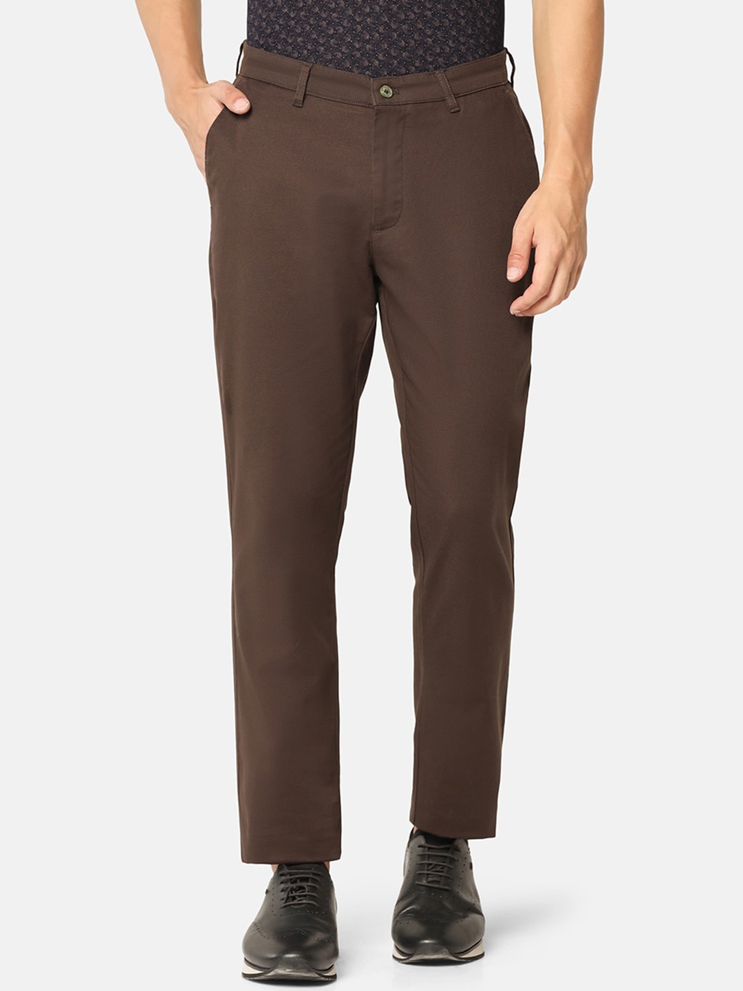 

Blackberrys Men Comfort Easy Wash Cotton Chinos, Brown