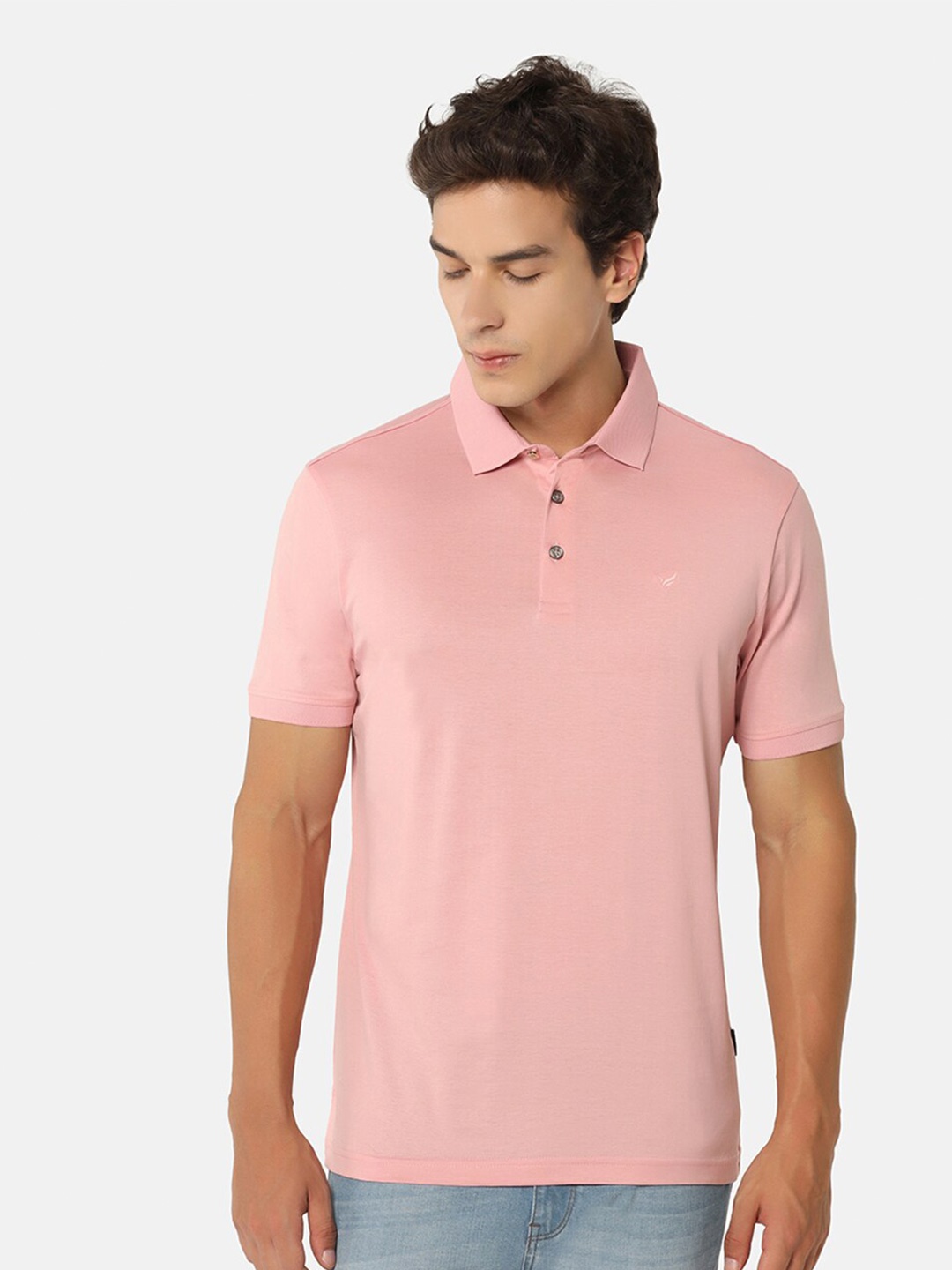 

Blackberrys Polo Collar Slim Fit Cotton T-Shirt, Pink