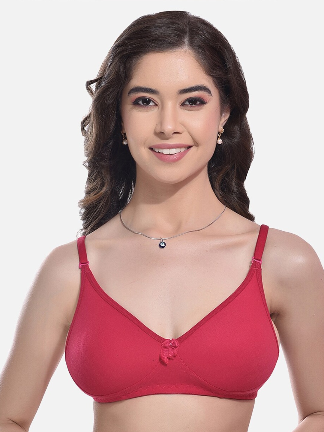 

FIMS Full Coverage Bra With All Day Comfort, Pink