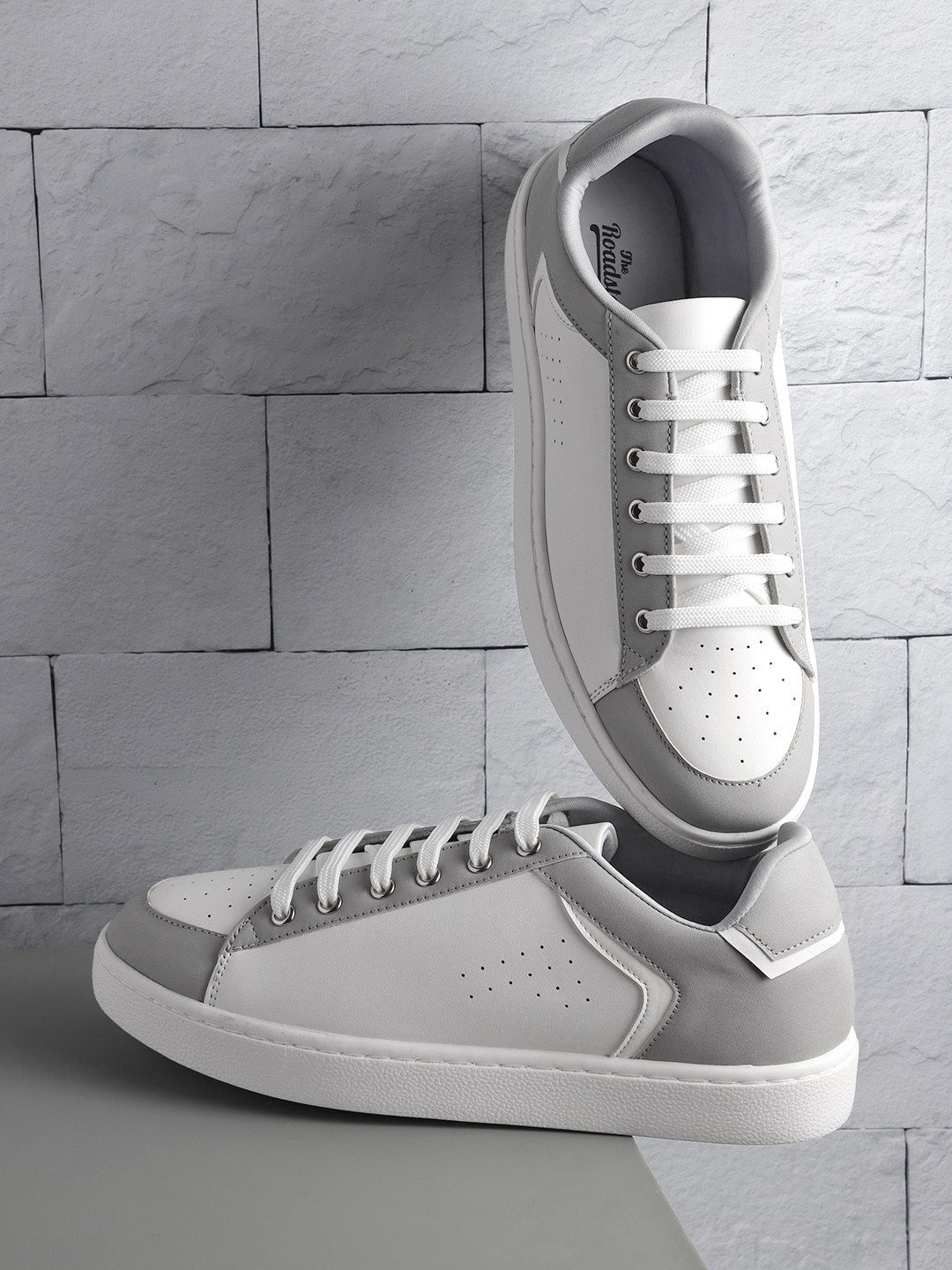 

Roadster Women Perforated Round Toe Sneakers, White