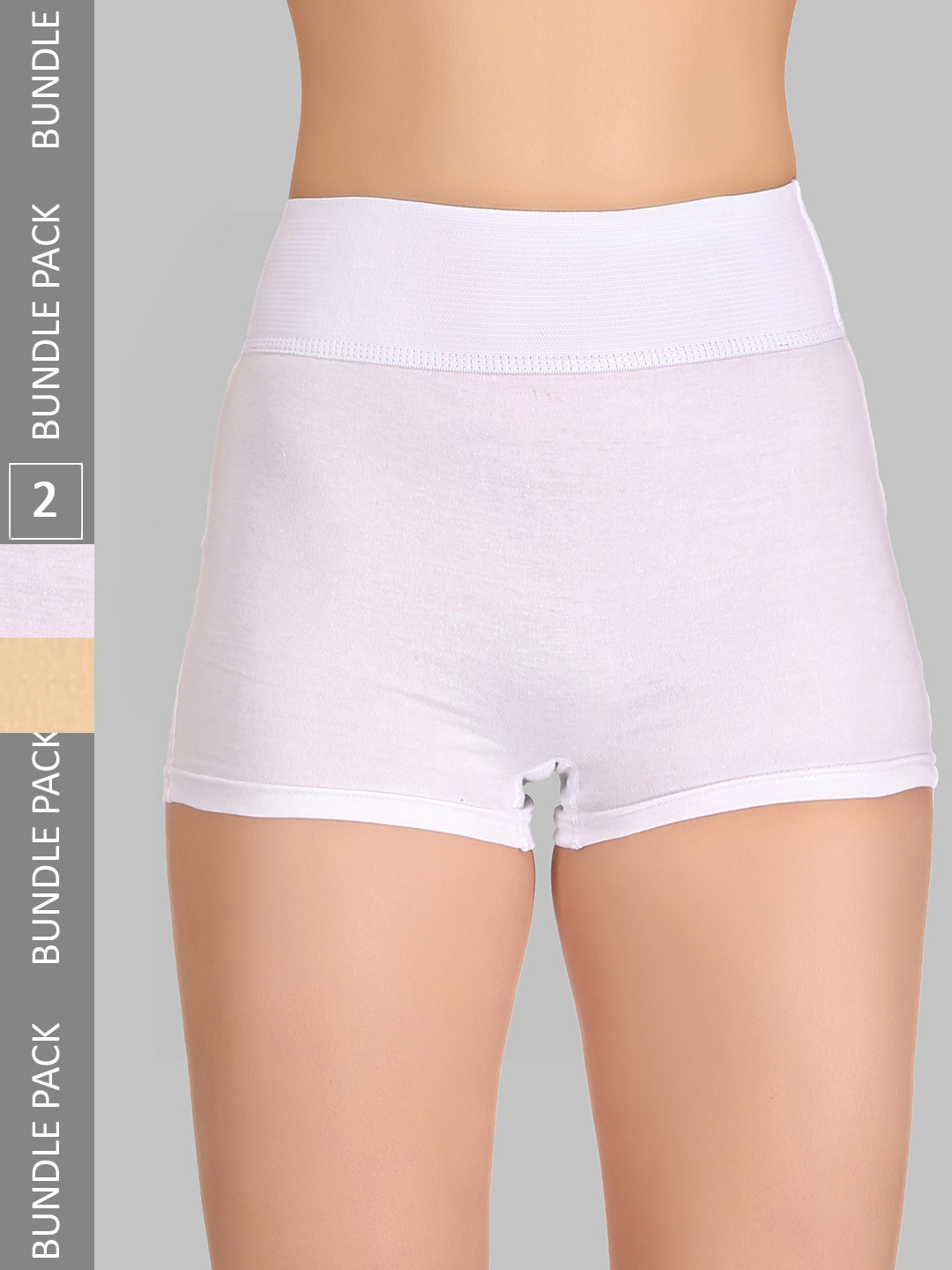 

SELFCARE Pack Of 2 Cotton High Rise Anti-Odour Maternity Briefs, White