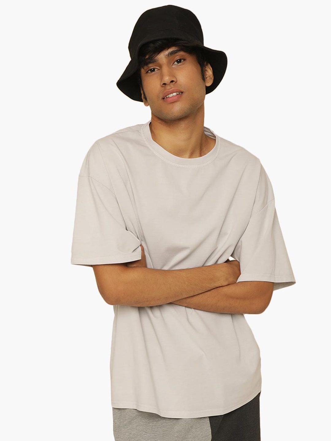 

Virgio Drop-Shoulder Sleeves Loose T-shirt, Off white