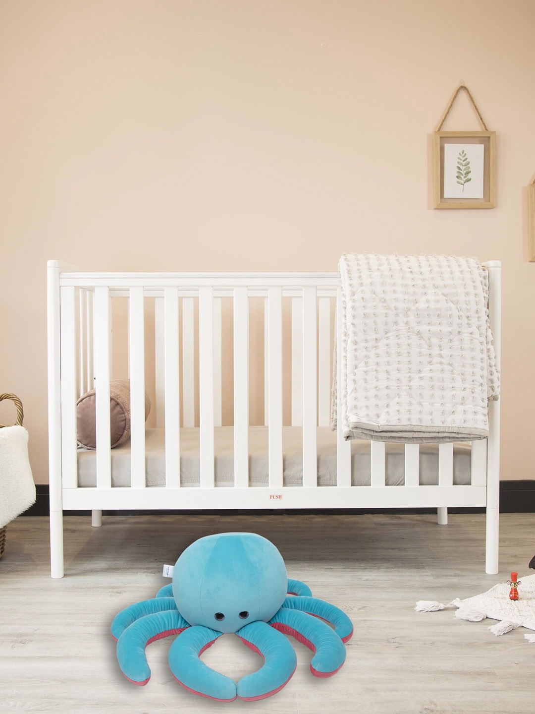

lAZY BABY Kids Octopus Skin-Friendly Soft Toy, Blue