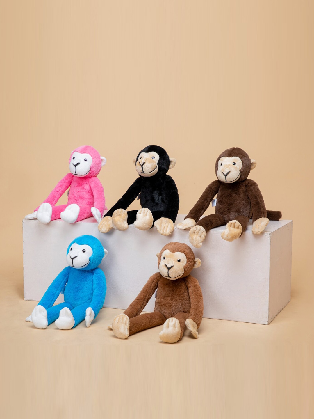 

lAZY BABY Kids Chimapanzee Skin-Friendly Soft Toy, Brown