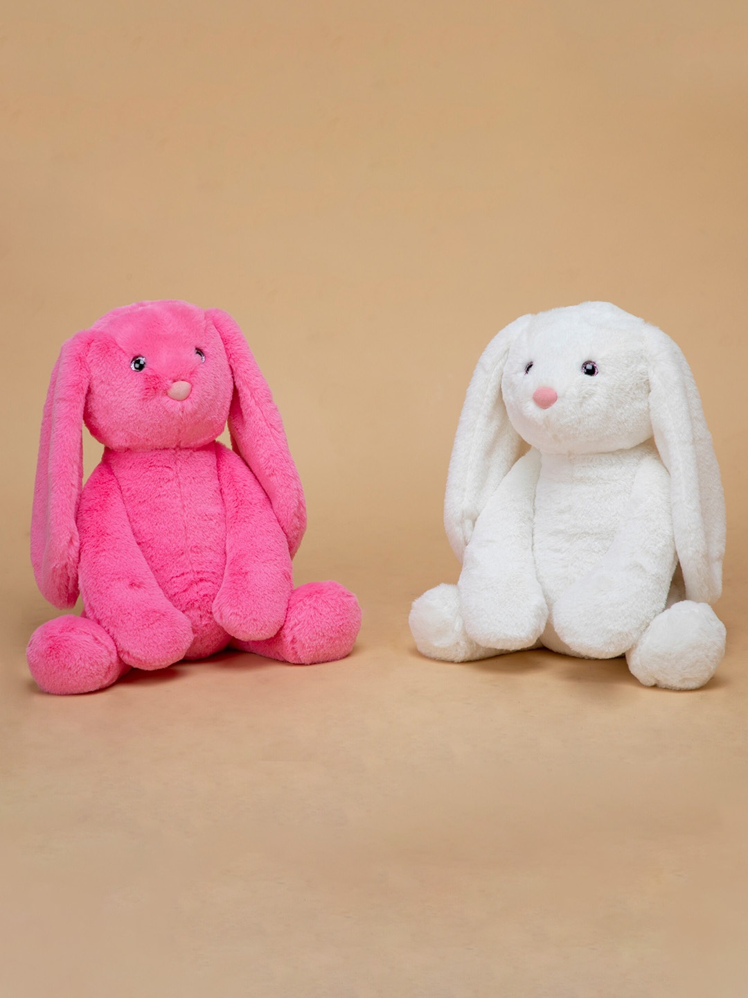 

lAZY BABY Super Soft Playful Bunny Toy, White