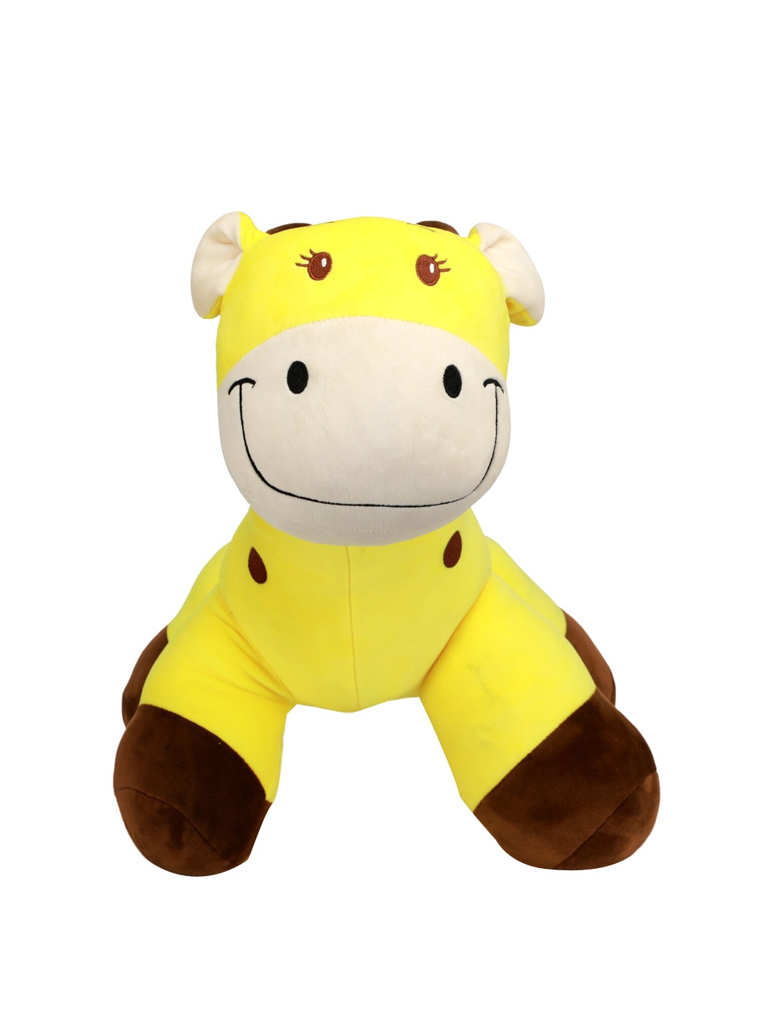 

lAZY BABY Kids Super Soft Velvet Chaotic Giraffe Toy, Yellow