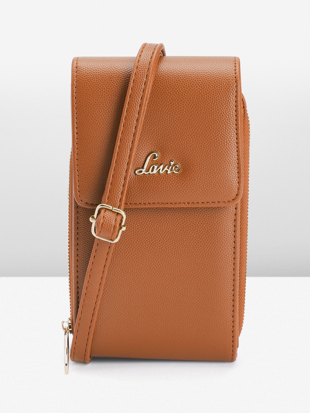 

Lavie Textured Structured Sling Bag, Brown