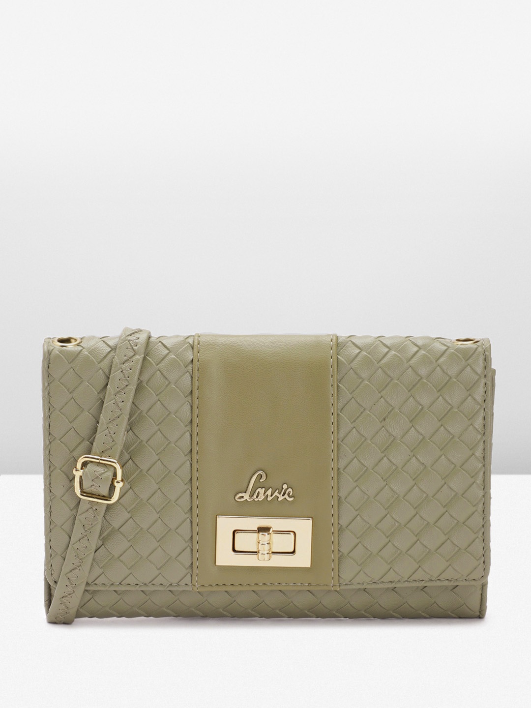 

Lavie Women Quilted Sling Bag, Green