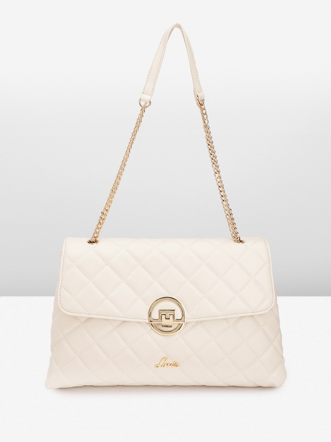 

Lavie Quilted Structured Shoulder Bag, Off white