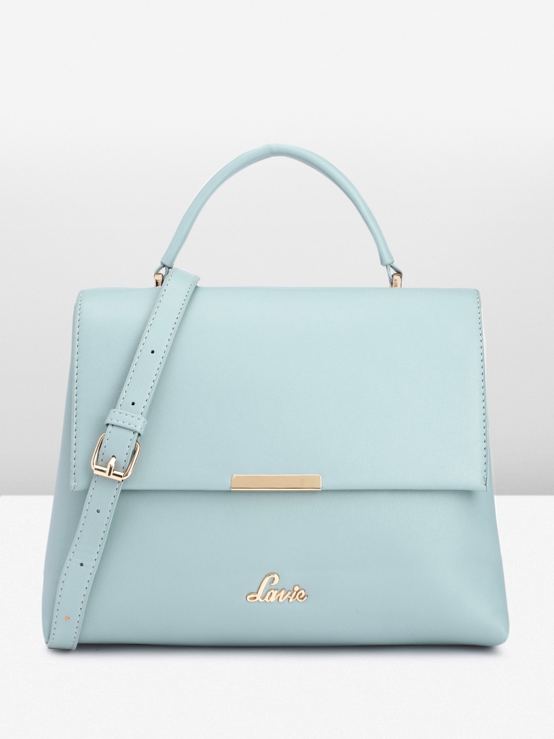 

Lavie Women Solid Satchel, Blue