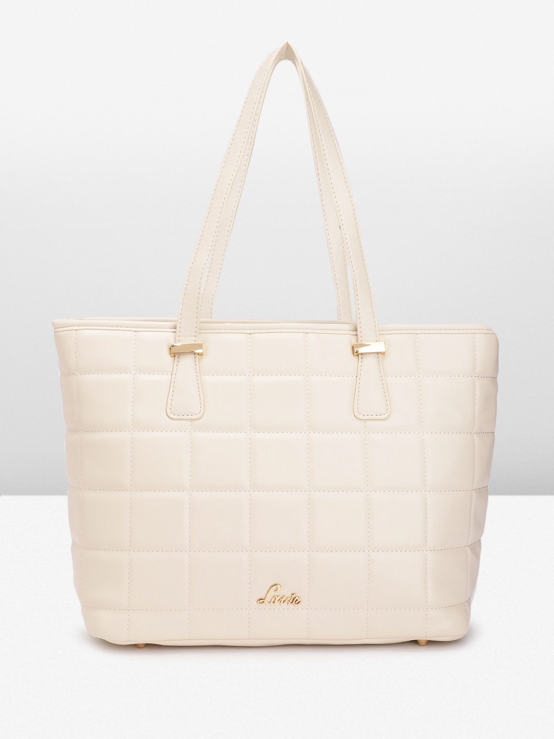 

Lavie Geometric Textured Structured Shoulder Bag, Off white