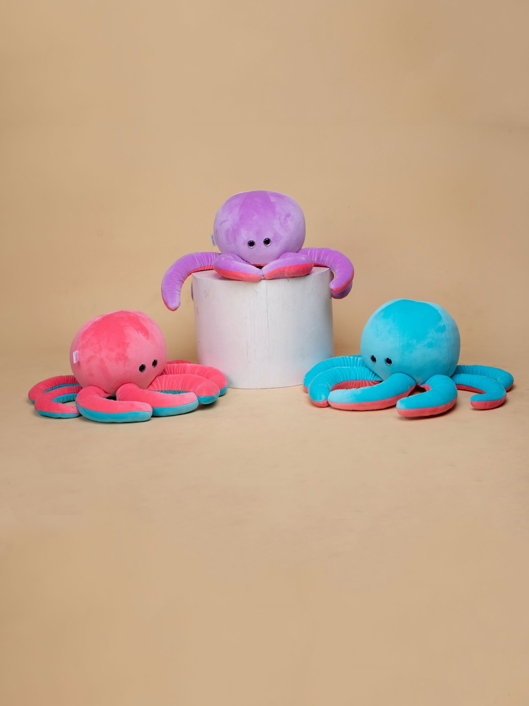 

lAZY BABY Kids Octopus Velvet Skin-Friendly Soft Toy, Pink