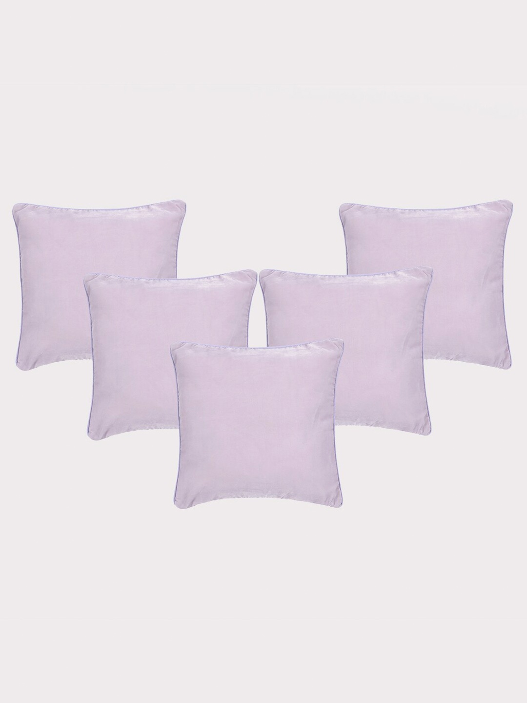 

OUSSUM Pink & Blue 5 Pieces Velvet Square Cushion Covers