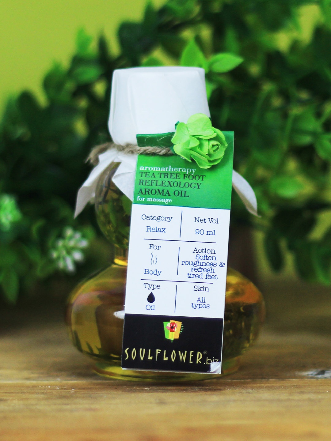

Soulflower Tea Tree Foot Reflexology Aroma Massage Oil, Yellow