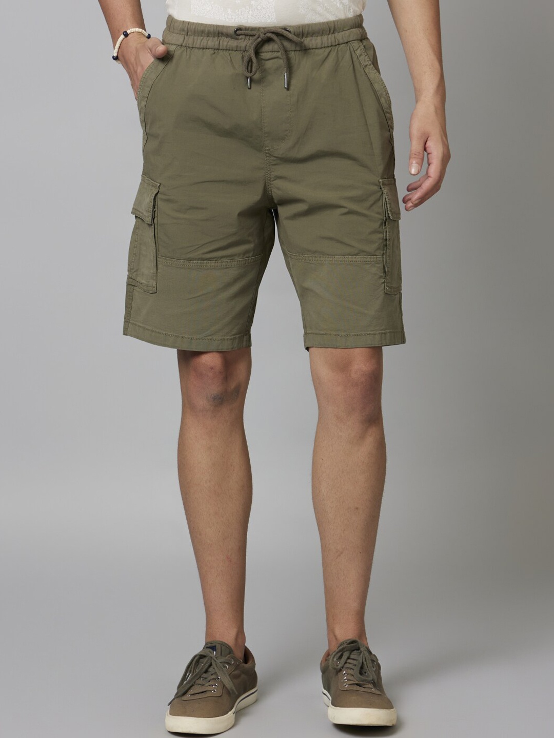 

Celio Men Cotton Cargo Shorts, Khaki