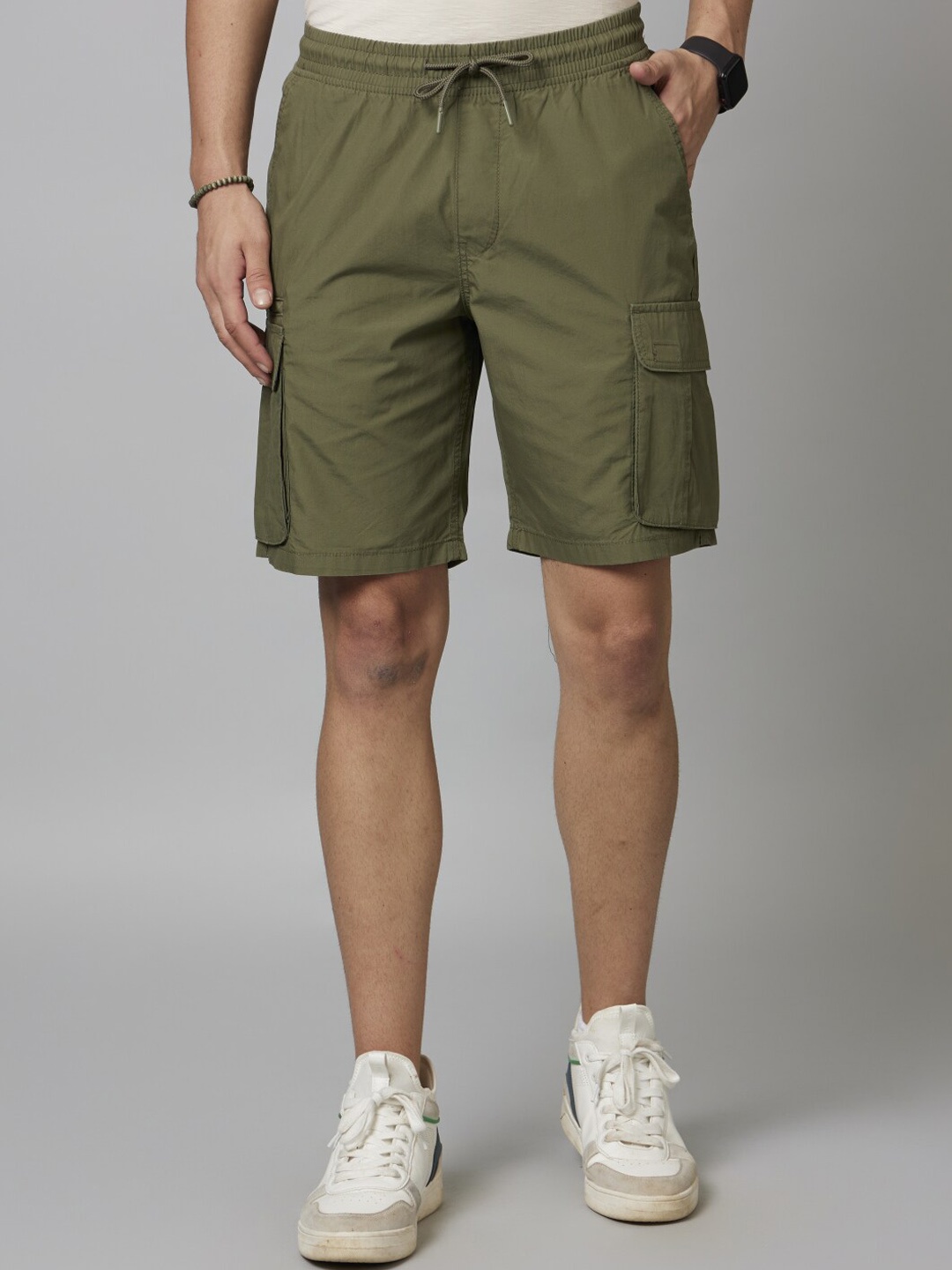 

Celio Men Cotton Cargo Shorts, Khaki