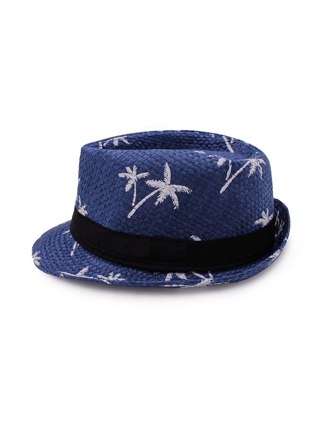

JENNA Kids Tropical Printed Fedora Hat, Blue