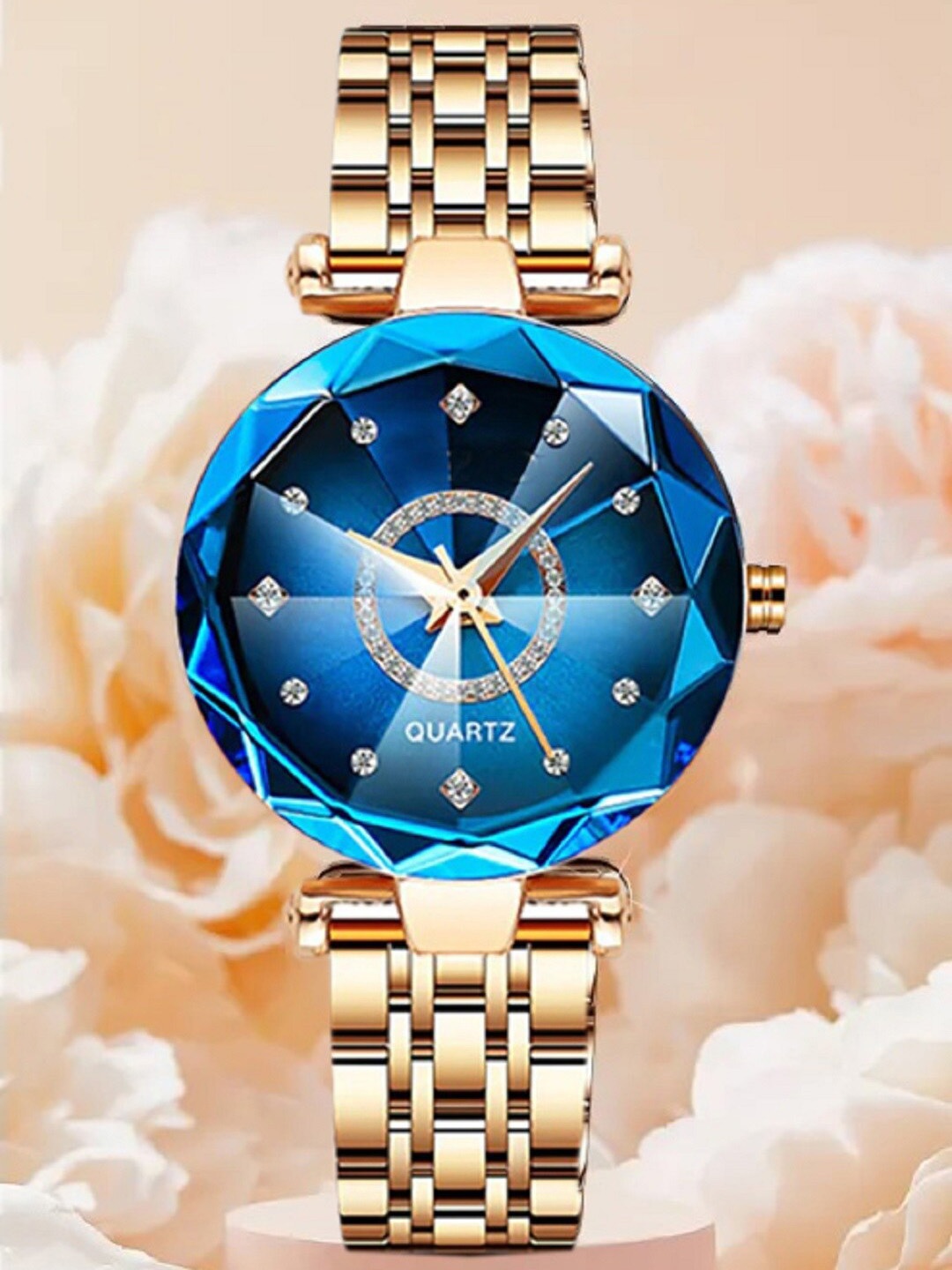 

WATCHSTAR Women Round Stainless Steel Analogue Watch Blue Berry