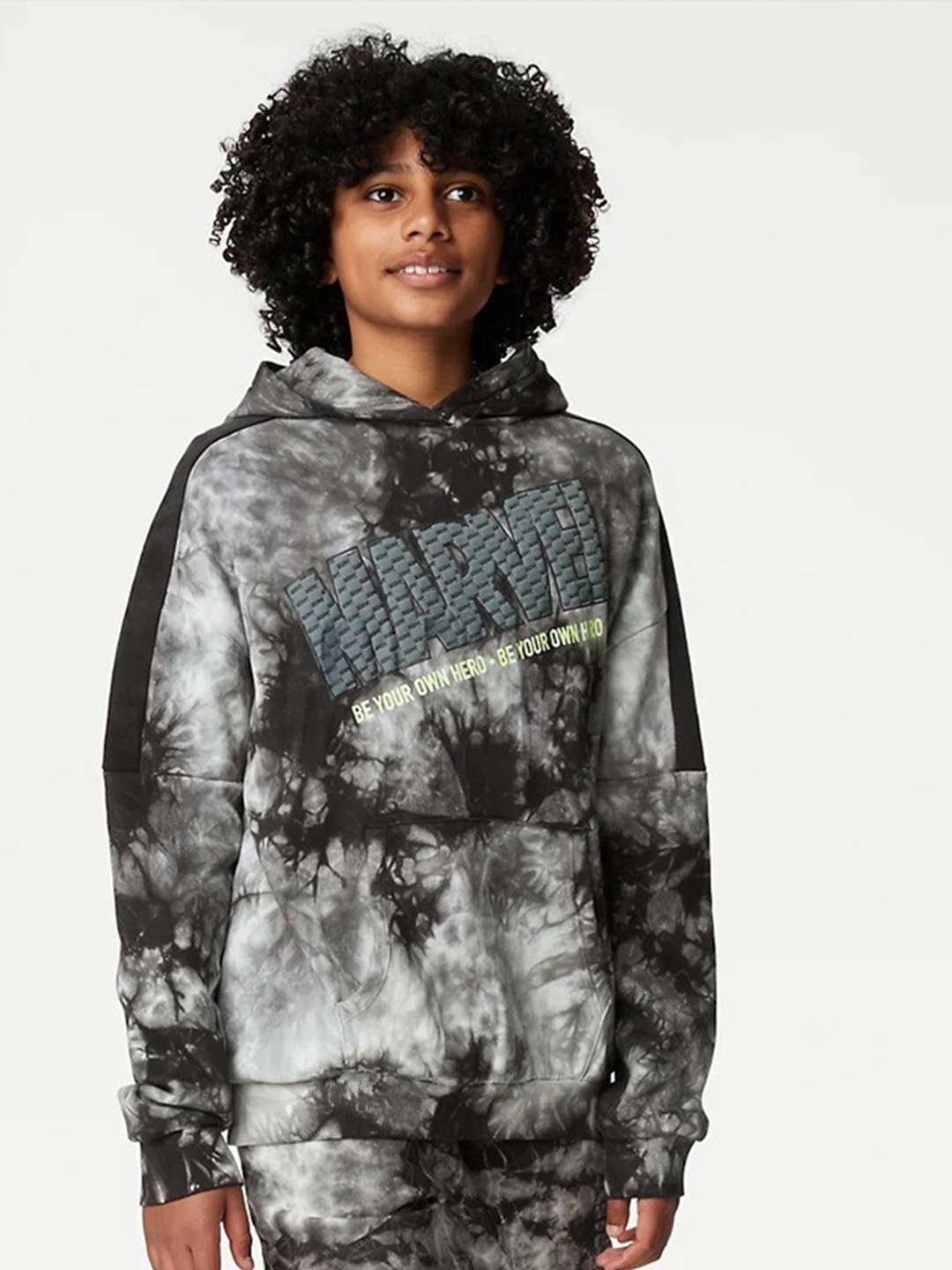 

Marks & Spencer Boys Abstract Printed Long Sleeves Sweatshirt, Grey