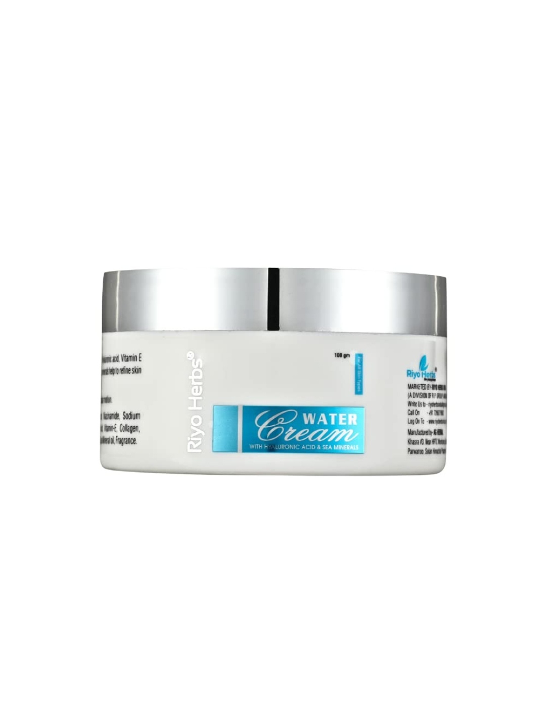 

Riyo Herbs Water Cream with Hyaluronic Acid & Sea Minerals - 100 g, White