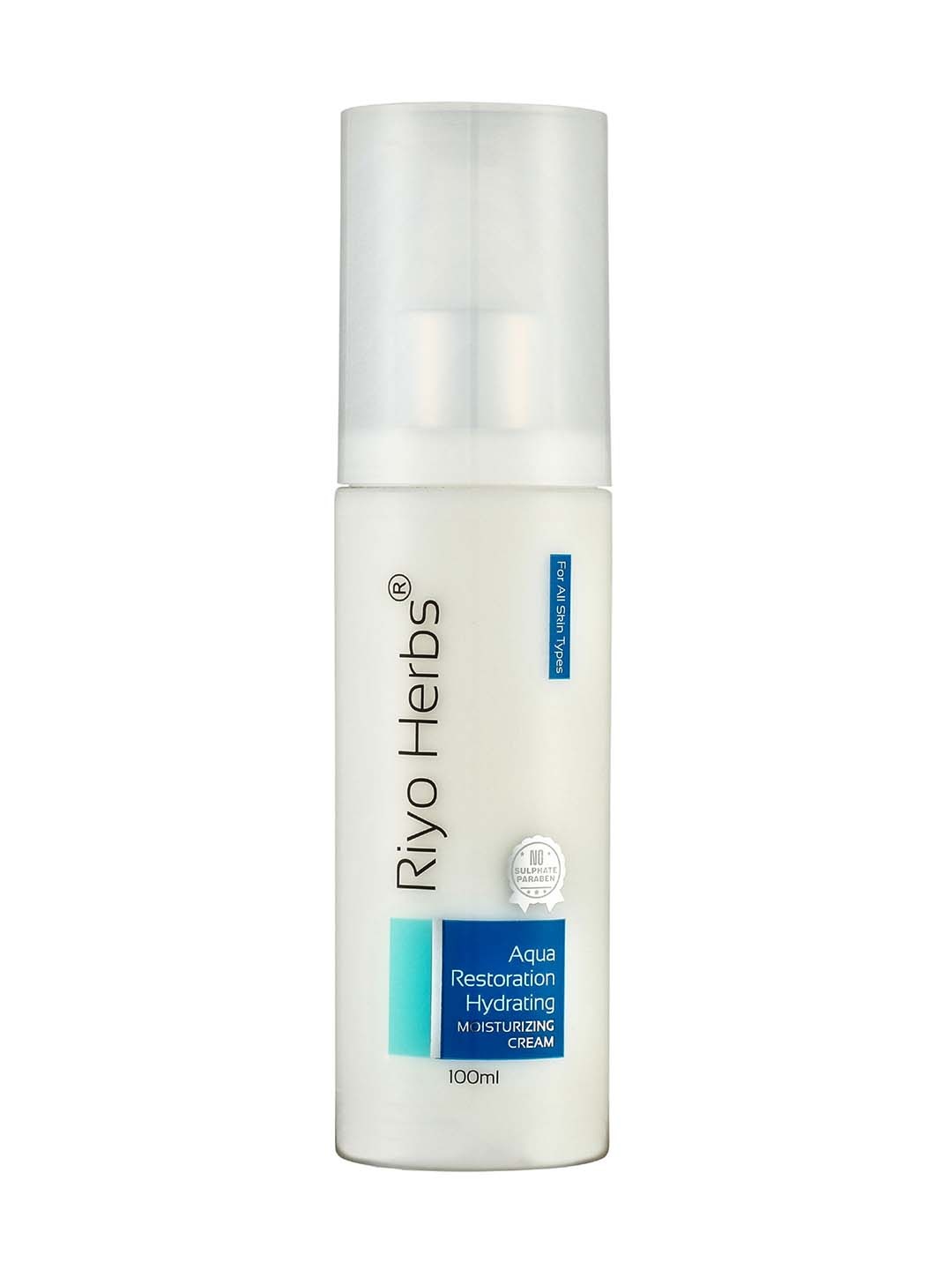 

Riyo Herbs Aqua Restoration Hydrating Moisturizing Cream - 100 ml, White