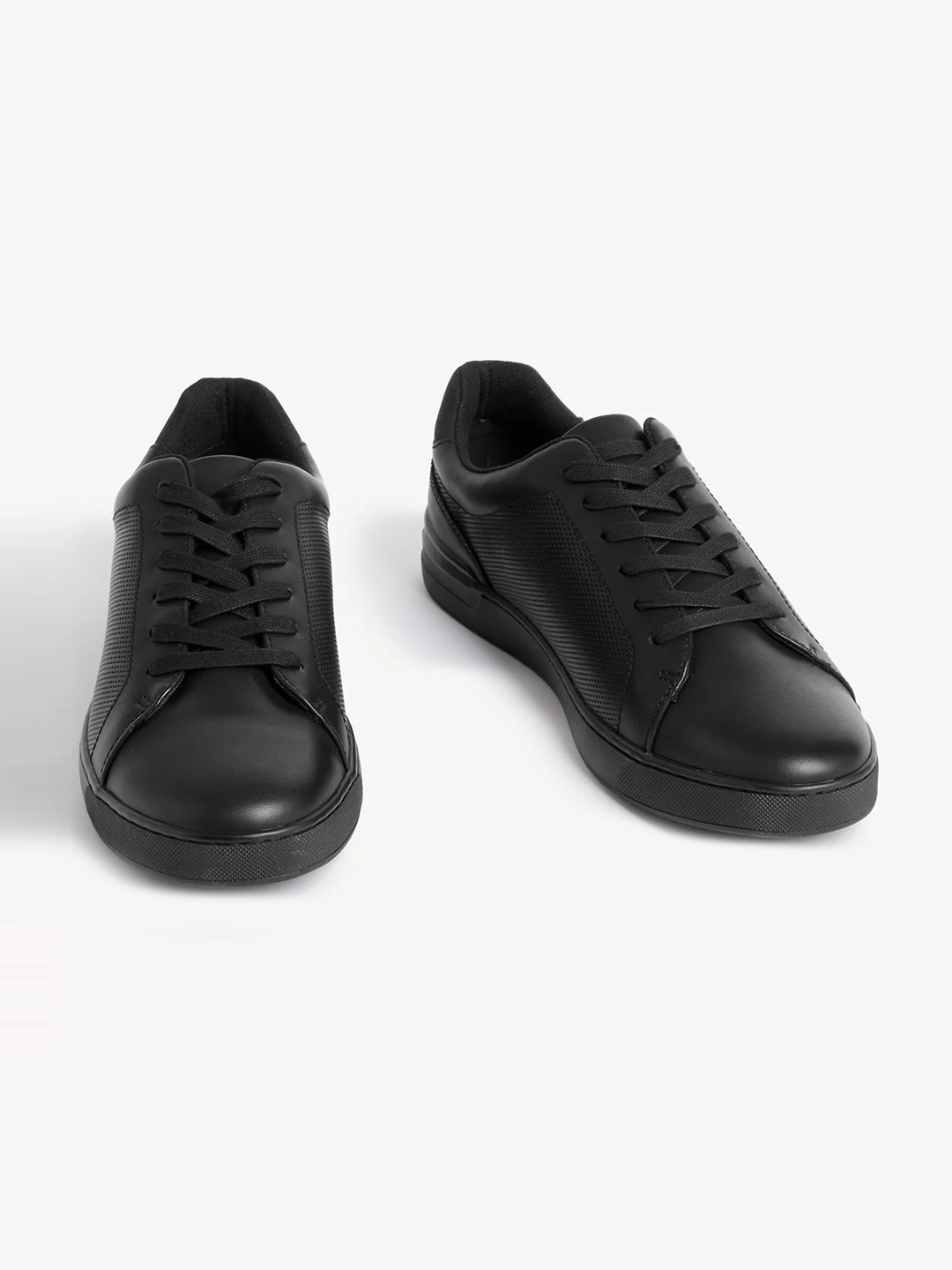 

Marks & Spencer Men Perforated Sneakers, Black