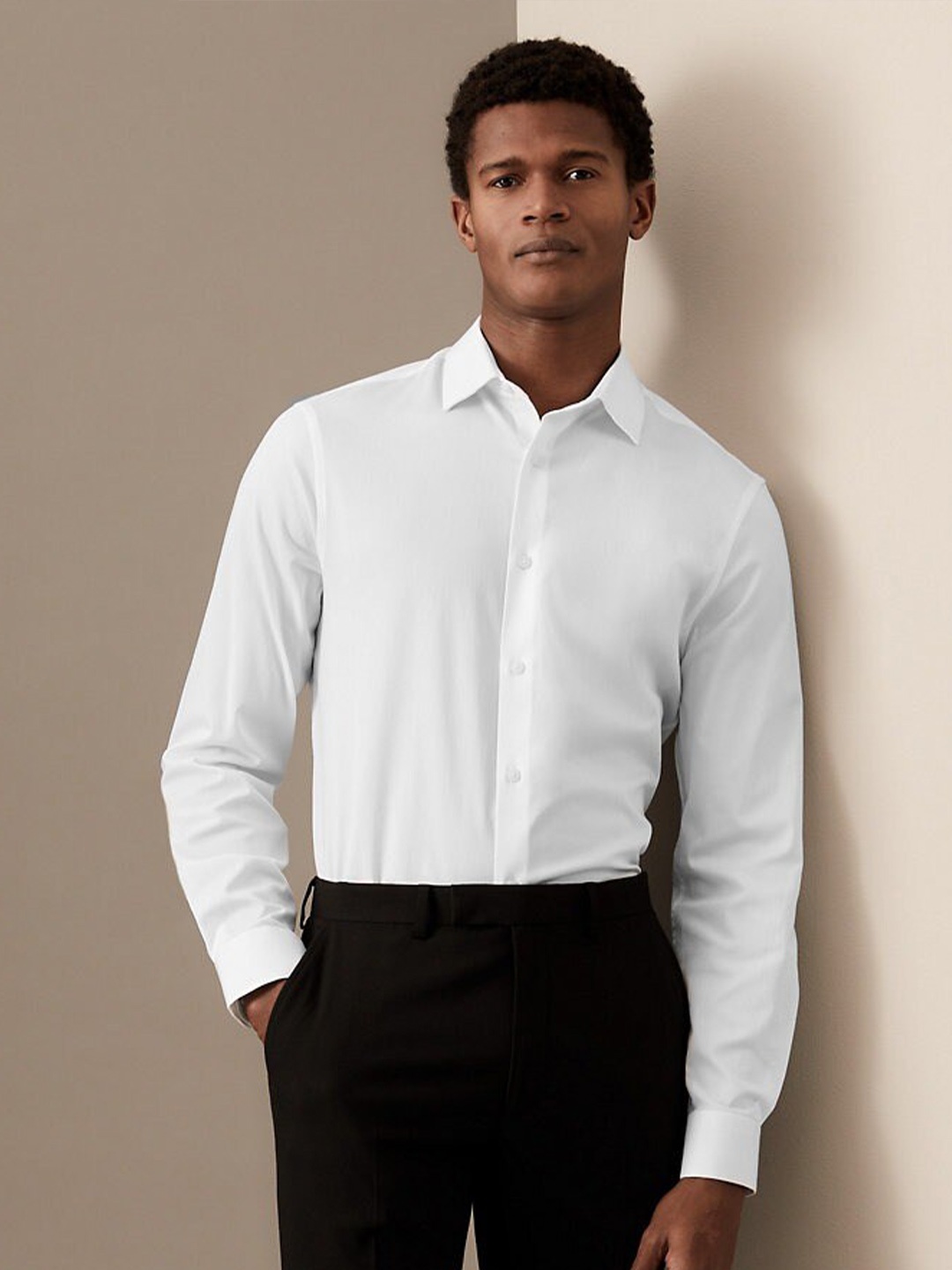 

Marks & Spencer Spread Collar Formal Shirt, White