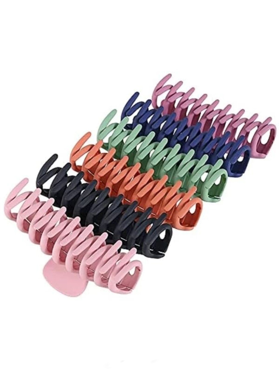 

DN Creation Set of 6 Rectangle Claw Clips, Pink